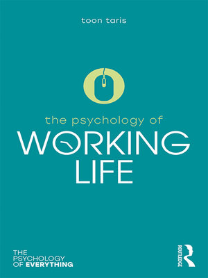 cover image of The Psychology of Working Life